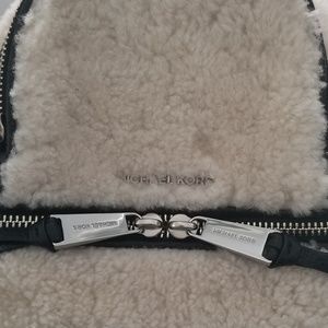 michael kors faux fur backpack